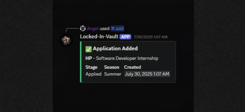 Discord Job Tracker Bot